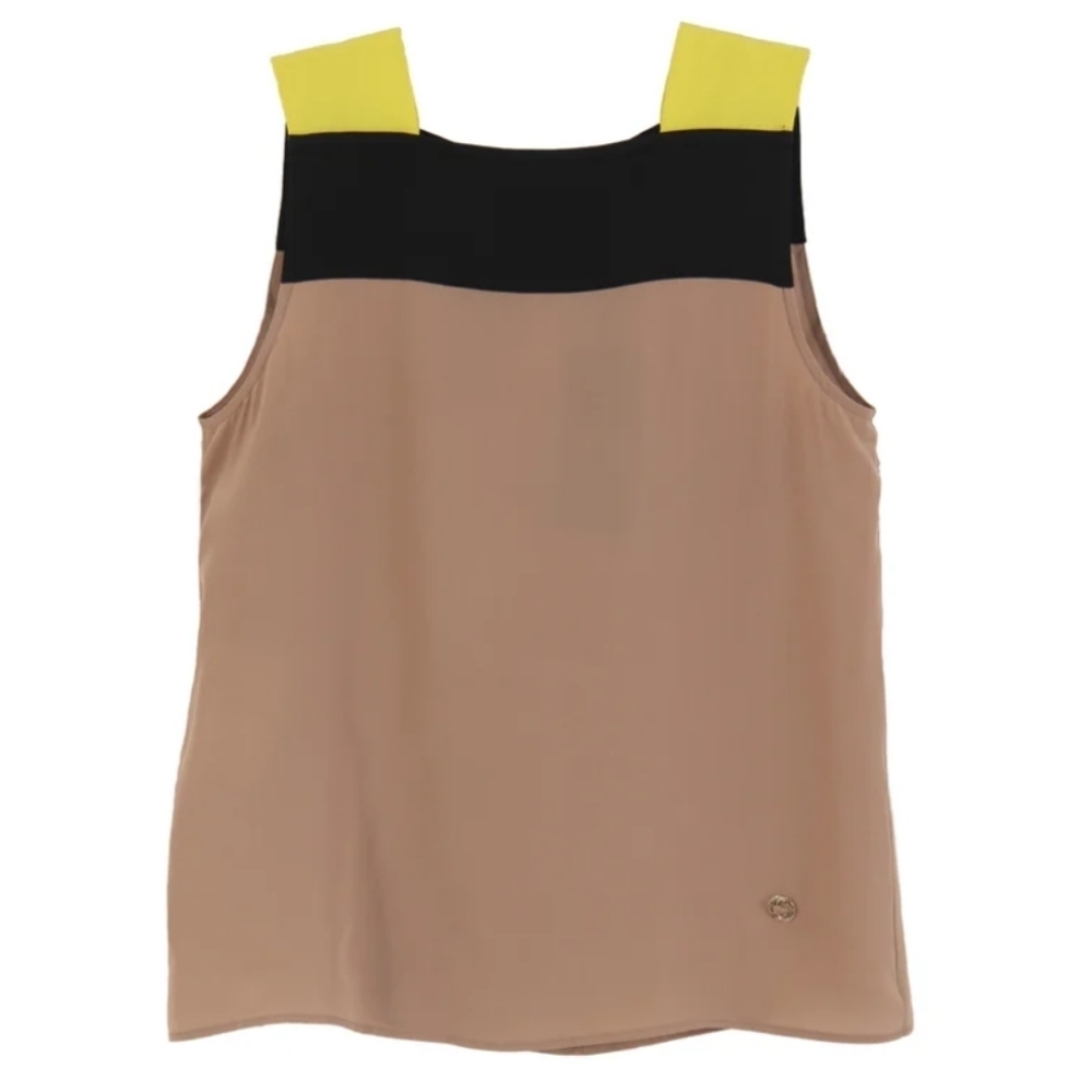 Vintage GUCCI Silk Colorblock Top